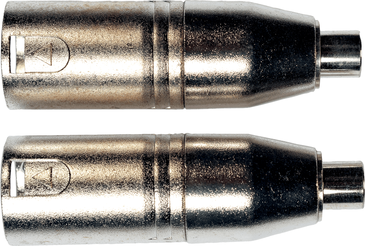 Female rca to xlr adapter - set of 2