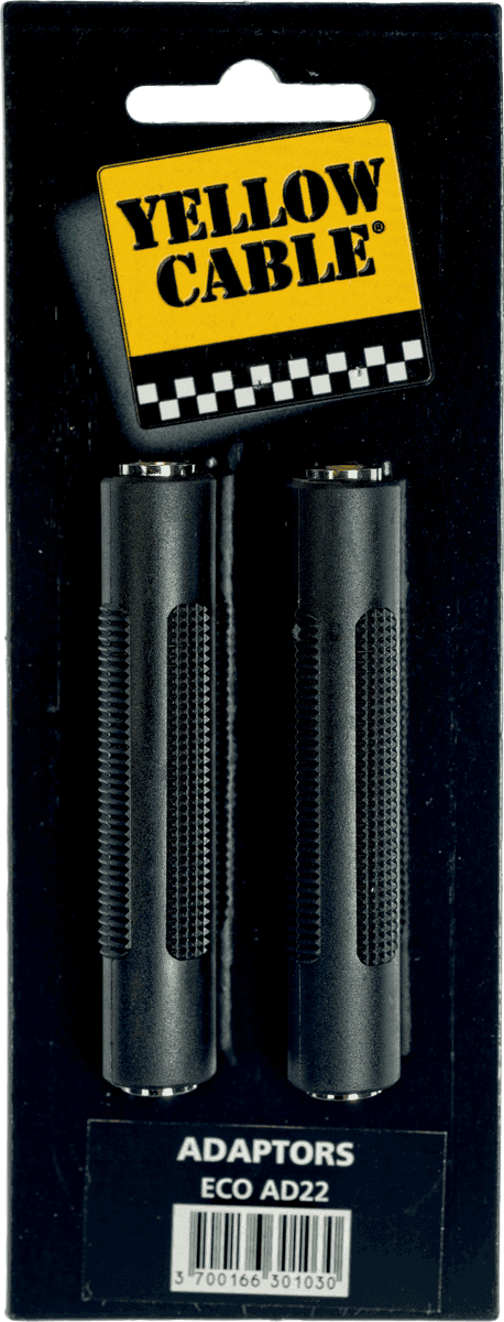 1/4 TRS female jack to 1/4 TRS female jack - set of 2