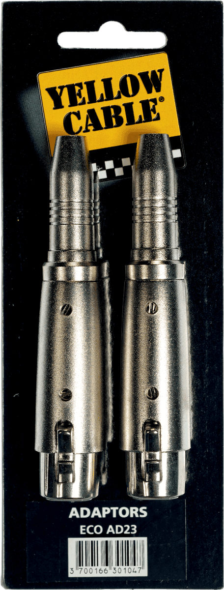1/4 TRS jack female xlr female adapter - set of 2