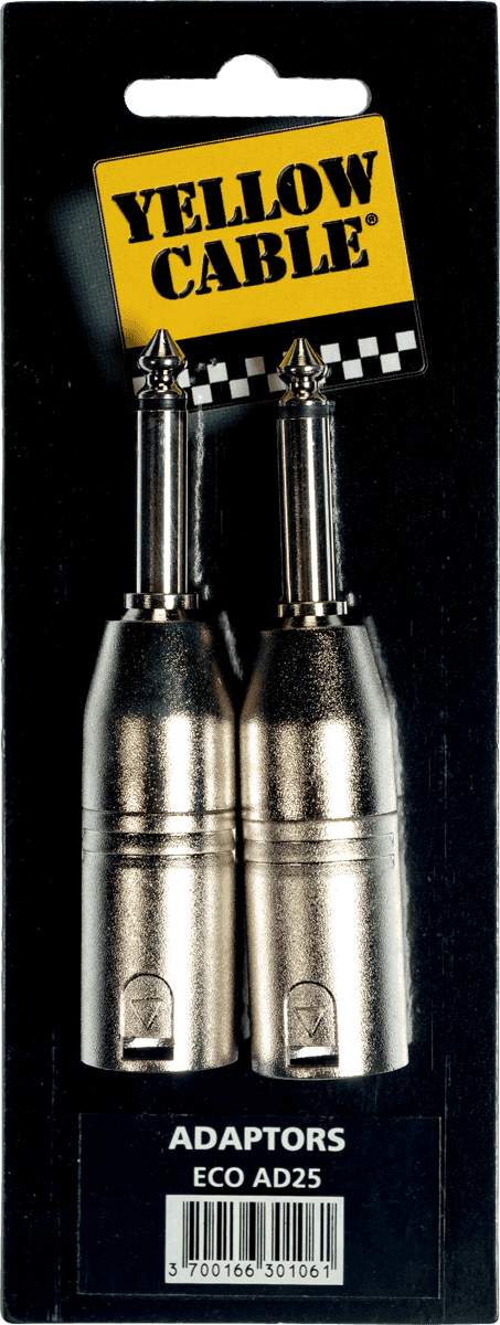 AD25 1/4 TRS jack to xlr adapter - set of 2