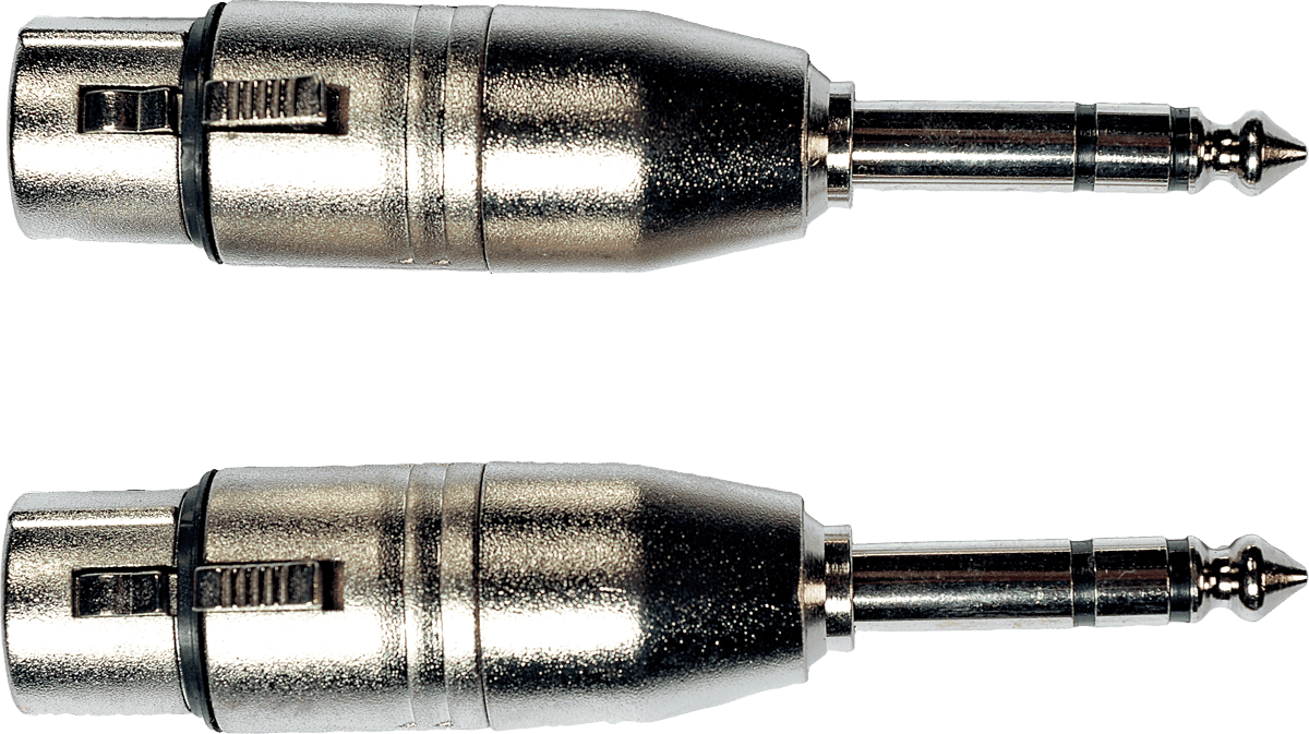 1/4 TRS jack to female xlr adapter - set of 2