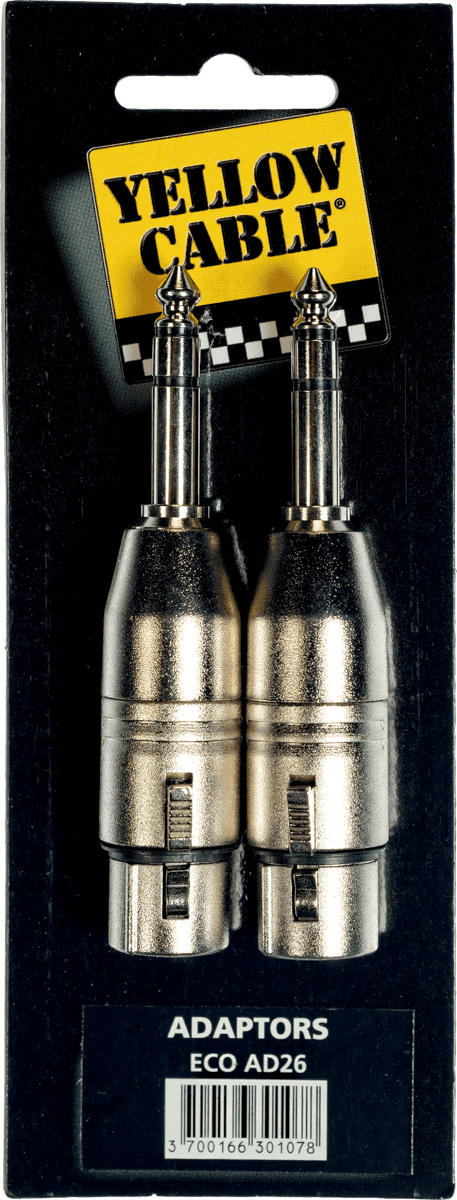 1/4 TRS jack to female xlr adapter - set of 2