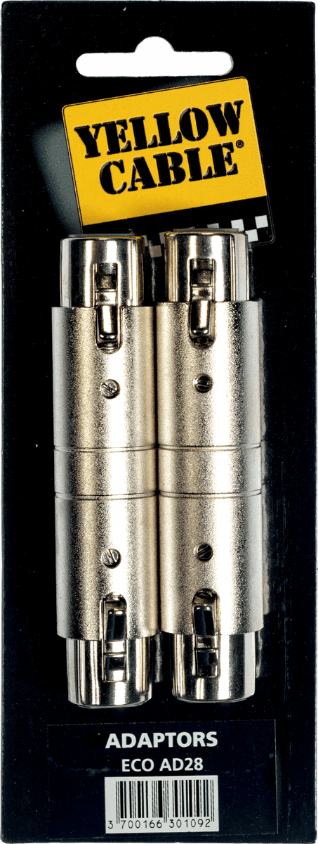  Female xlr to female xlr adapter - set of 2