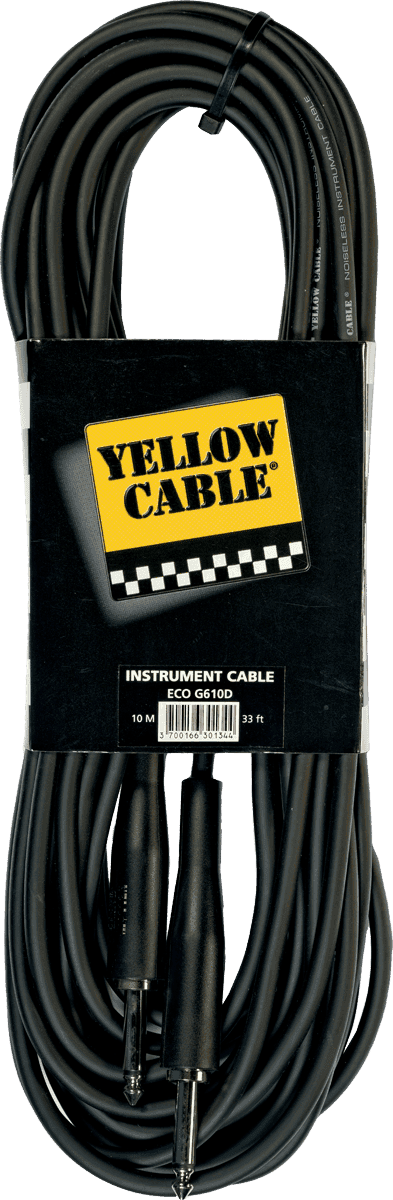 1/4 molded jack cable 30ft/10m