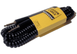 1/4 molded jack coil cable 20ft/6m