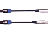 Female xlr Speakon speaker cable - 18ft/9m