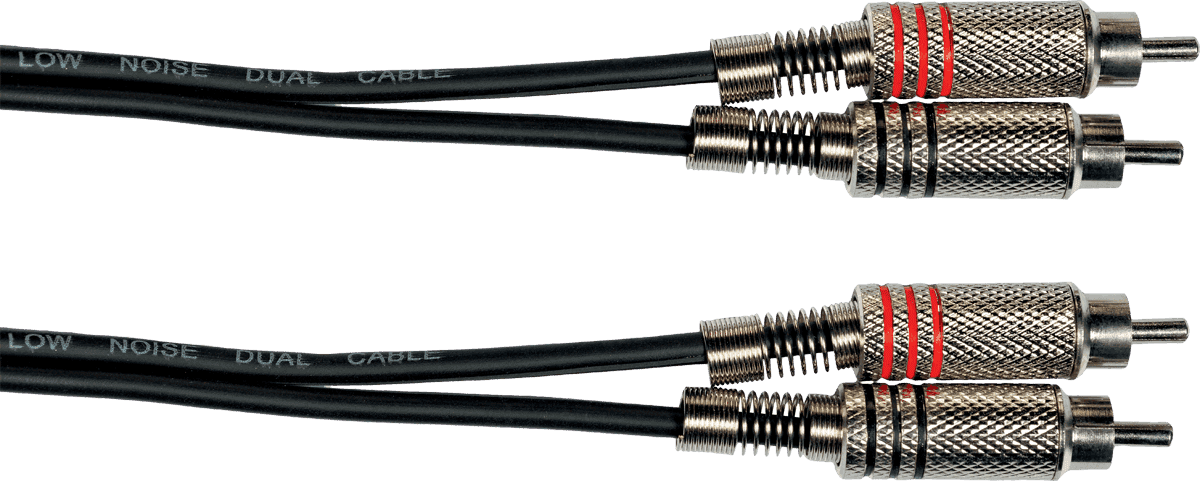 2 x rca to 2 x rca cable 3ft/1m