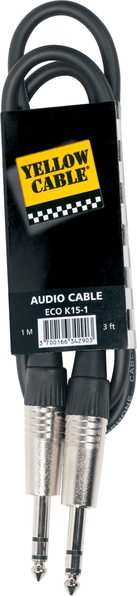 1/4 TRS jack cable 3ft/1m