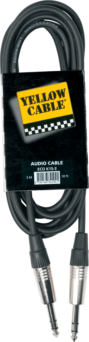 1/4 TRS jack cable 10ft/3m