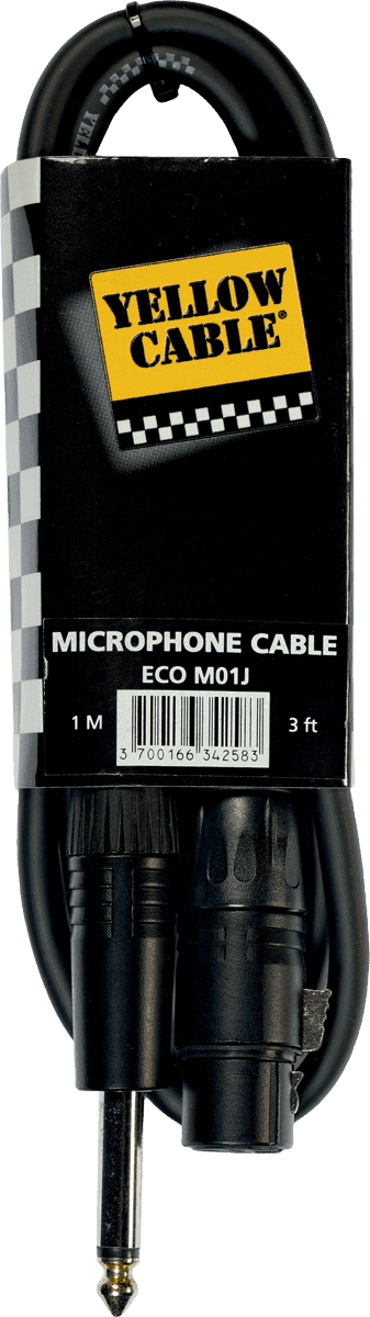 1/4 jack to female xlr cable 3ft/1m