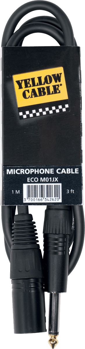 1/4 jack to xlr cable 3ft/1m