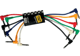 1/4 molded angled jack patch cable 1ft/0,30m set of 6