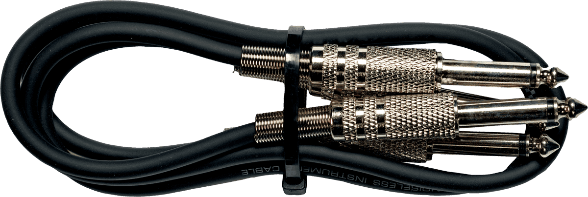 1/4 jack patch cable 1,5ft/0,50m set of 2