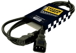 IEC male female power cord extension 