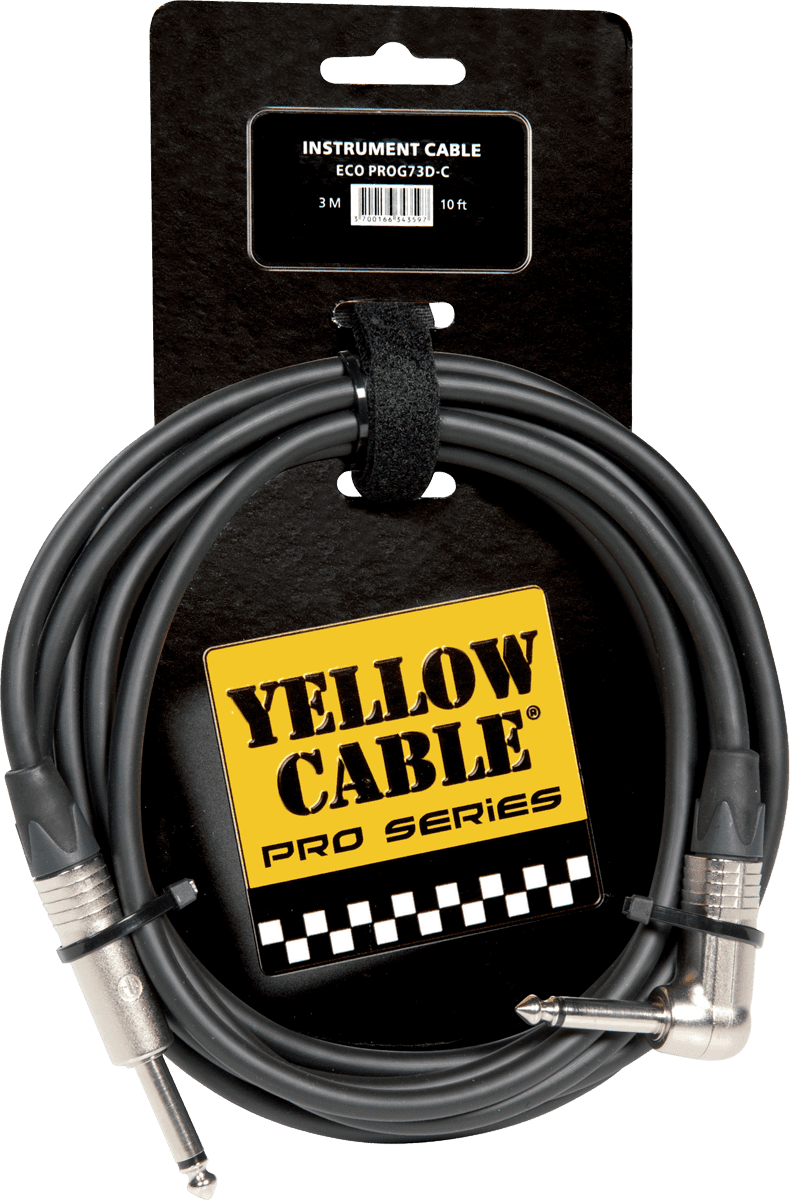 Neutrick 1/4 jack to 1/4 angled jack cable 10ft/3m