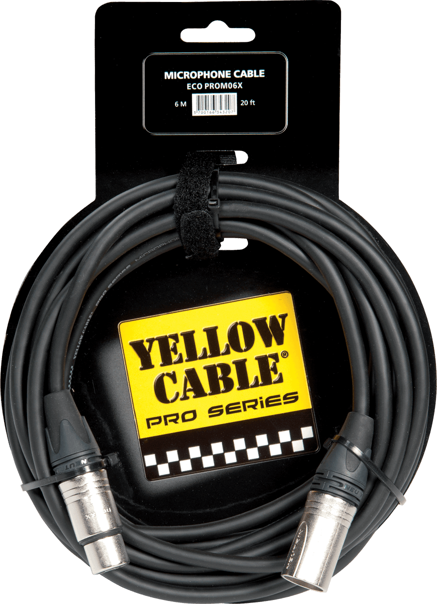 Neutrick female xlr to xlr cable 20ft/6m