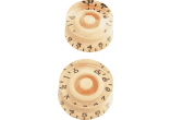 Amber potentiometer knobs -  Les Paul® type  - set of 2