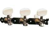 Platinum nickel machine heads - Plastic buttons - 2 set 3 in a row.