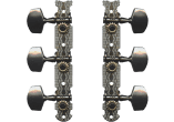 Platinum nickel machine heads - plastic buttons - 2 set 3 in a row