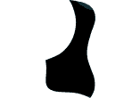 Acoustic Pickguard, Black - 1 Ply