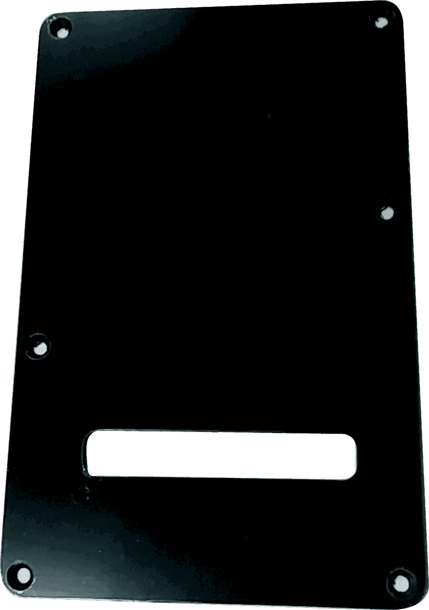 Black plastic tremolo spring cover - 1ply